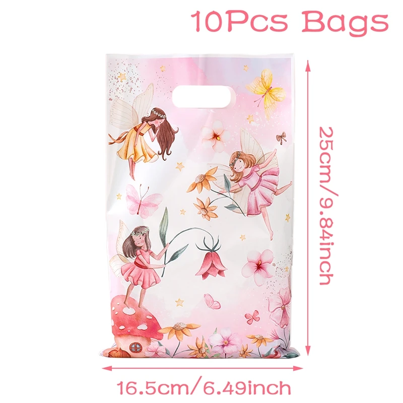 10/25 stücke Fee Party Hand Süßigkeiten Taschen Fee Party Liefert Schmetterling Fee Geburtstag Party Decor Mädchen Fee Geburtstag Party gefälligkeiten – Detail 4