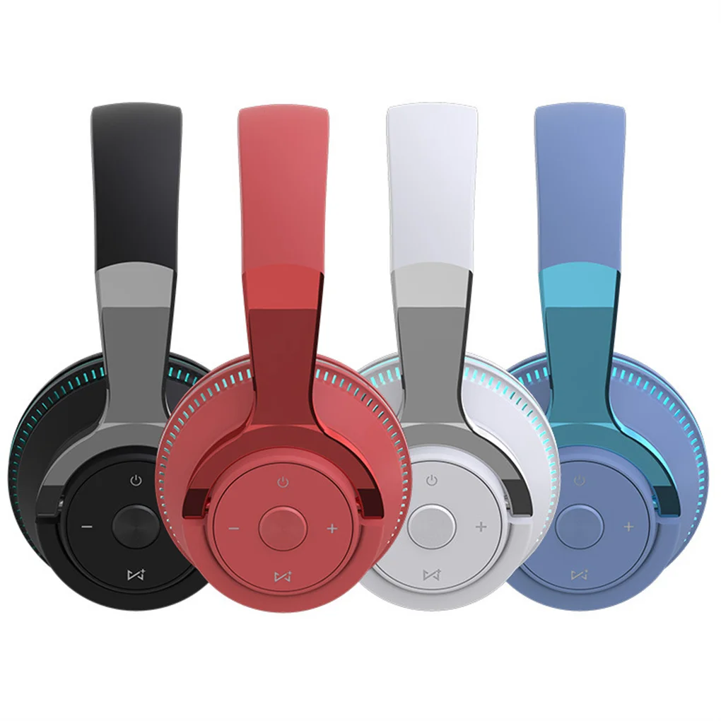 

Headsets Bluetooth-compatible Headphones Electronics Earphones Red