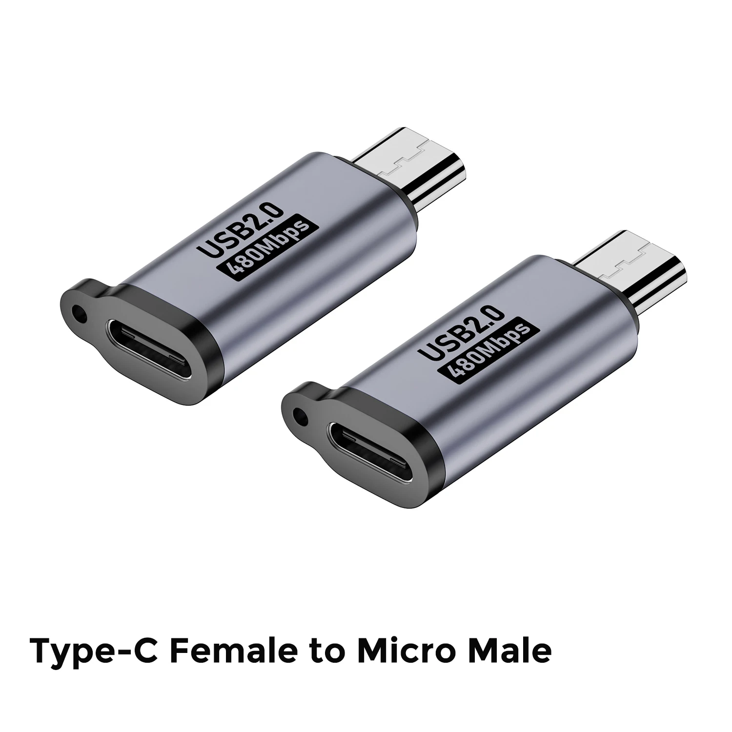 High-Speed Type C Female to Mini USB Male Adapter for Fast Charging and Data Transfer