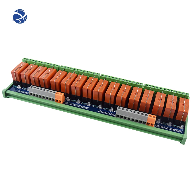 

Huaqingjun 16-Channel Taike Relay module 8A/250VAC 2NO 2NC 8 Pins Electromagnetic Relay for PLC