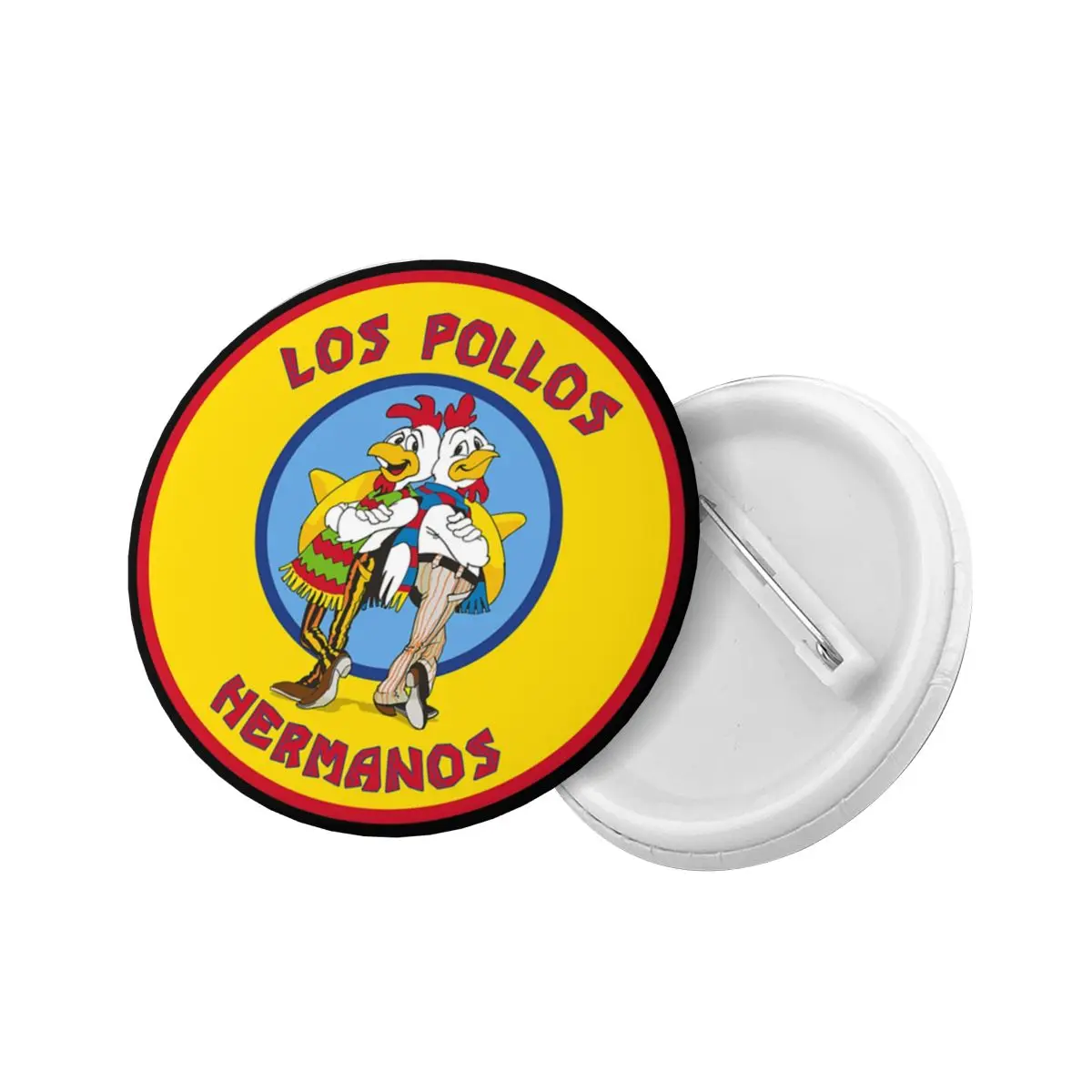 Custom Los Pollos Hermanos Breaking Bad Soft Button Pin Novelty The Chicken  Brothers Pinback Badges Brooches Girlfriend Gift - AliExpress, image size:1200x1200