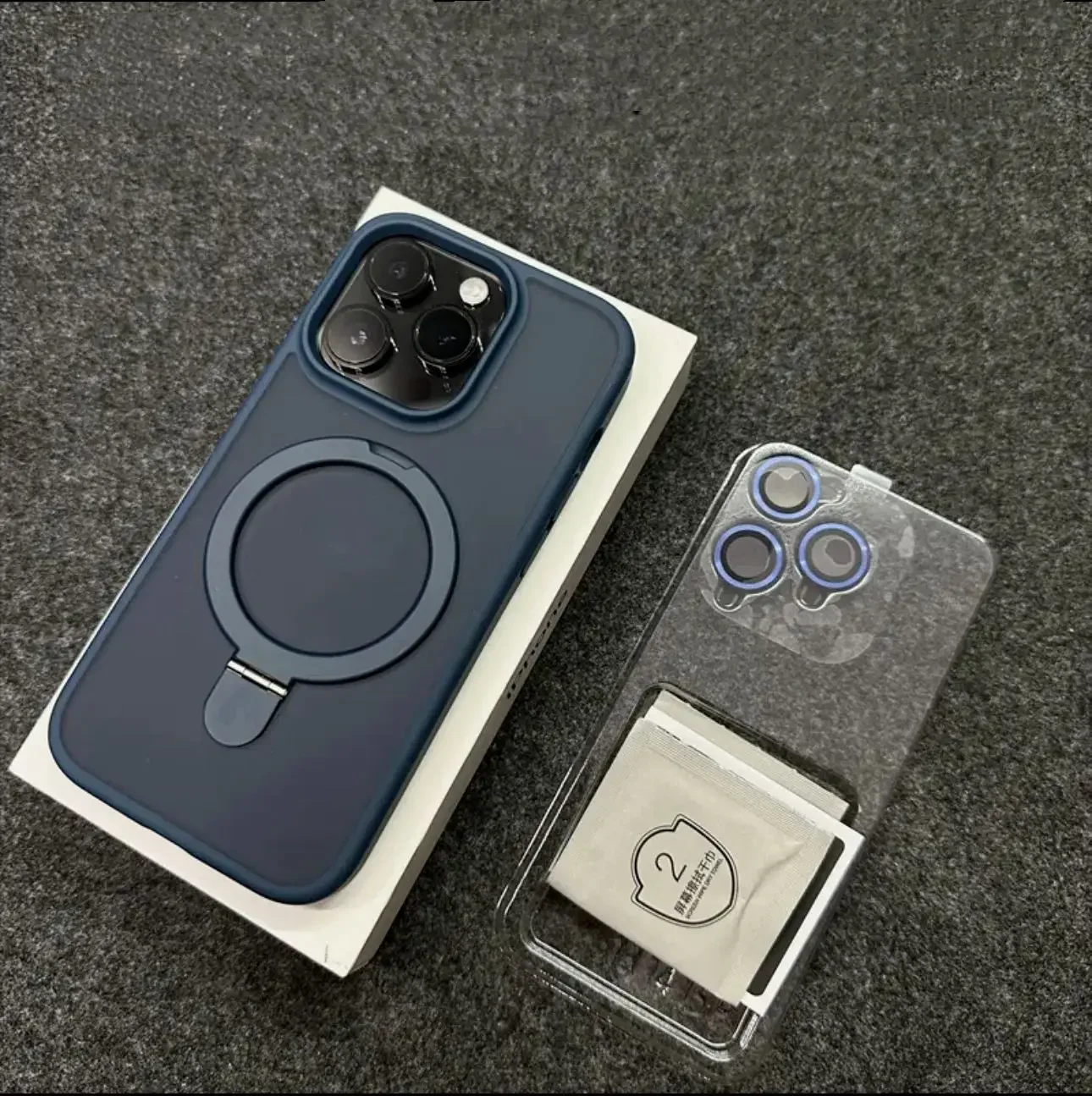ตัวเลือกสินค้า เคสแม่เหล็กด้านพร้อมขาตั้ง iPhone