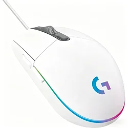 RGB Lightweight Ergonomic Gaming Mouse with Adjustable DPI (White)