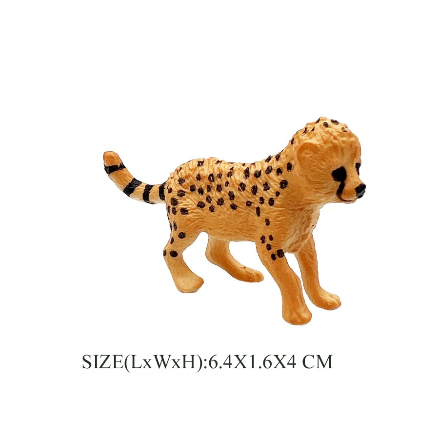 Realistische Wild Life Panther Gepard Schnee Leopard Jaguar Cub Modell Figur Dschungel Tier Figur Pädagogisches Spielzeug Kuchen Topper – Detail 18