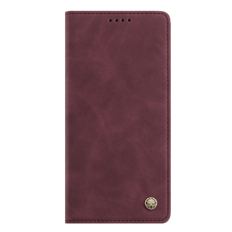 Luxury Solid Color Leather Magnetic Phone Case Cover - Enhanced Protection