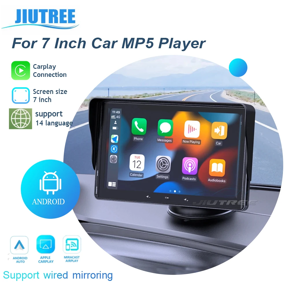 

Universal 7inch Car Radio Multimedia Video Player Wireless Carplay And Wireless Android Auto Touch Screen For Nissan Toyota Car