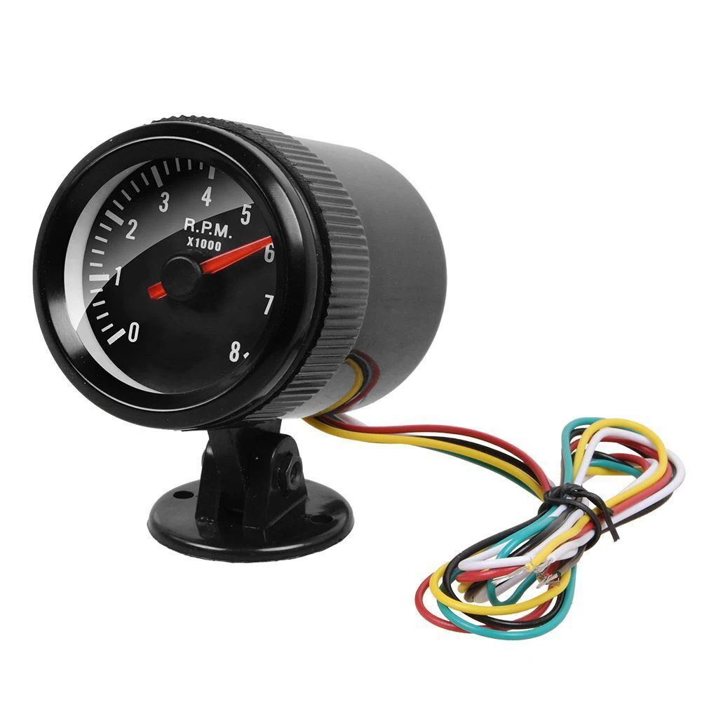 2" 52mm Car Tachometer Gauge Meter 0-8000 RPM 12V For 1-8 Cylinders Gasoline Car tachometer gauge engine tachometer tachometer meter car dashboard instrument