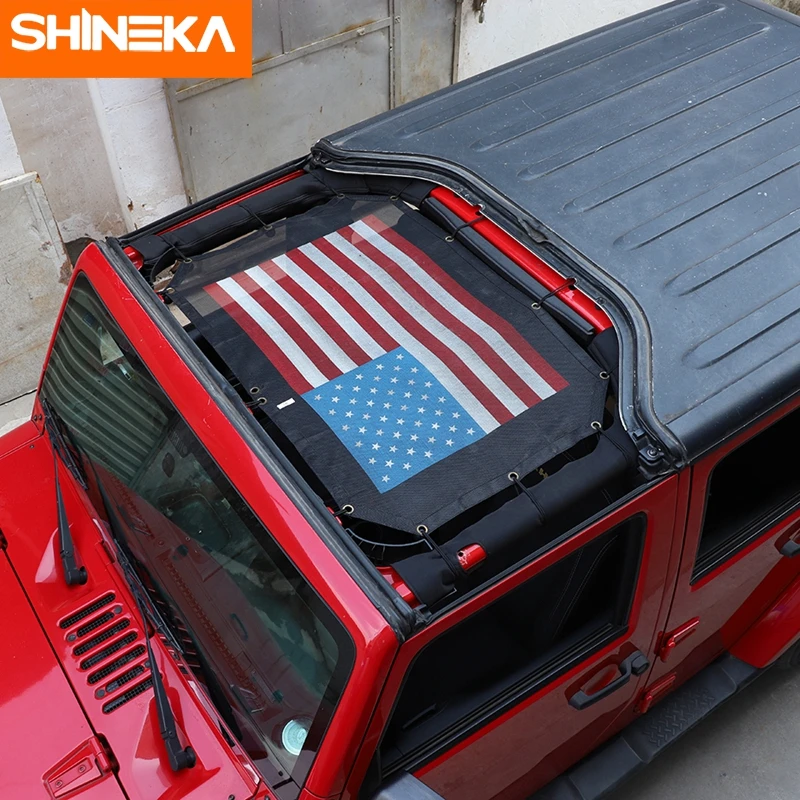 Autodach Sonnenschutz Mesh für Jeep Wrangler JK Zubehör Styling 2007 Tür  2014-2018 Schatten Top UV-Schutz Schutz Netz abdeckung - AliExpress