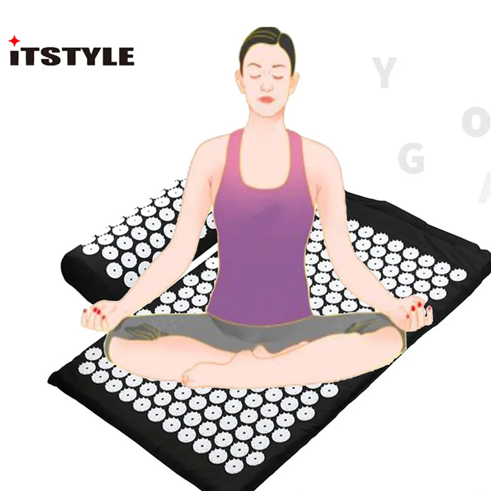 Acupressure Massage Bed Meditation Yoga Spike Skakti Mat Stress Back Pain Relief 