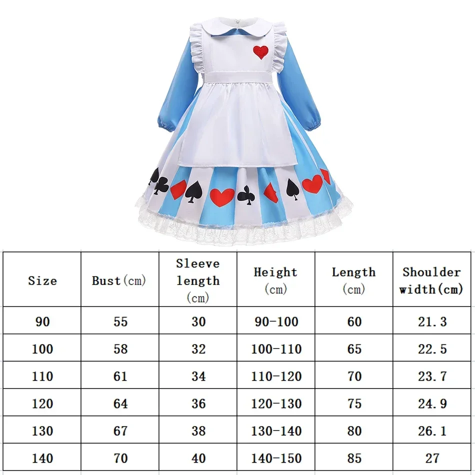 Neue Sissy Maid Lolita Cosplay Kostüm Kinder Prinzessin Halloween Kleid Mädchen Anime Alice Geburtstags feier Kleid Baby Kleidung Outfits – Detail 1