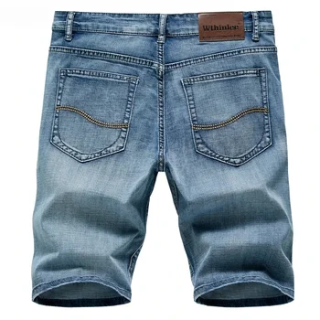 2025 Summer New Men's Denim Shorts Classic Black Blue Thin Section Fashion Slim Business Casual Jeans Shorts Male Brand 1