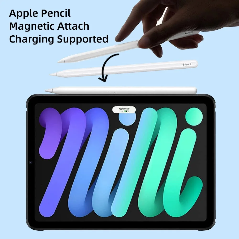 Enhanced Shockproof Transparent Tablet Case with Stand