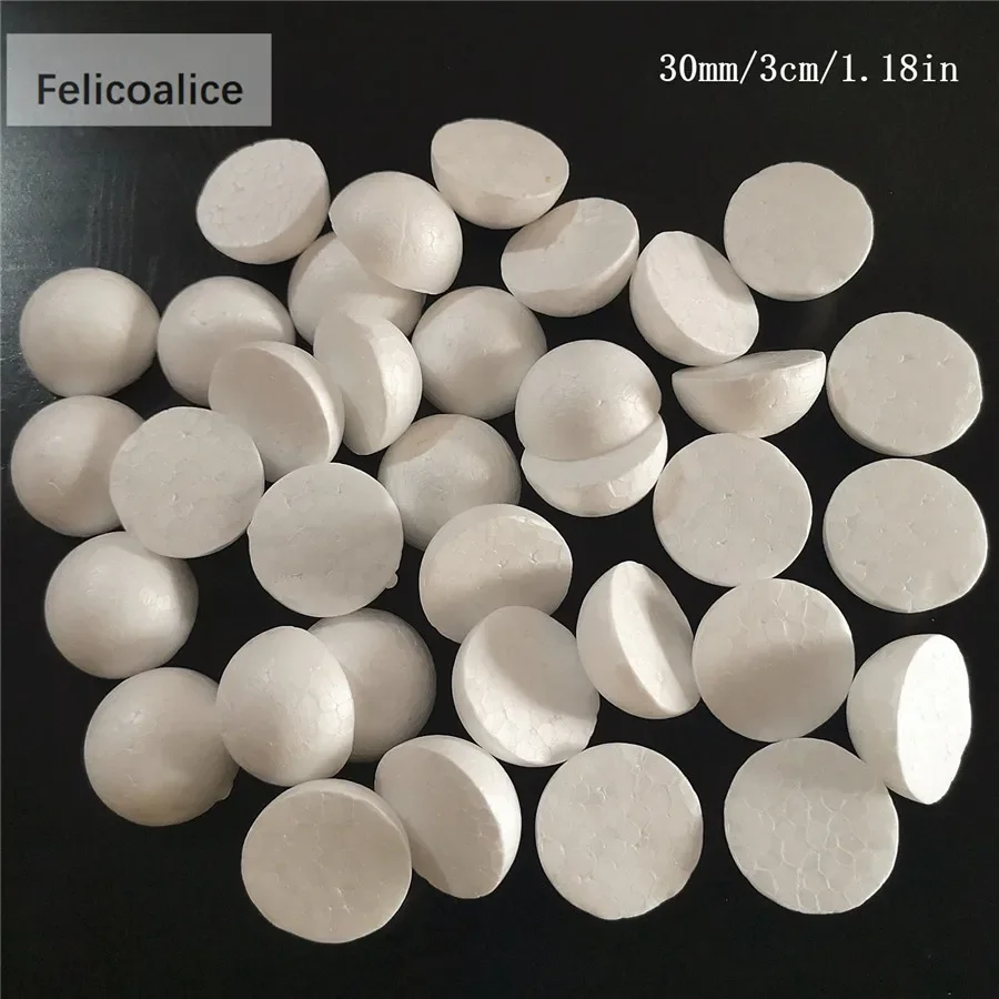 Semisfera in polistirolo, per attività di fai-da-te, 13 cm | Merceria e Tessuti