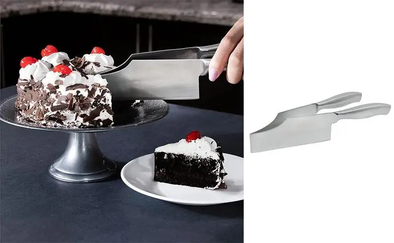 

Резак для торта, лезвие из нержавеющей стали, ручка в виде бревен, кухонный инструмент для выпечки, нож для вафель, печенья, торта, хлеба, слайсер для теста приспособления для выпечки