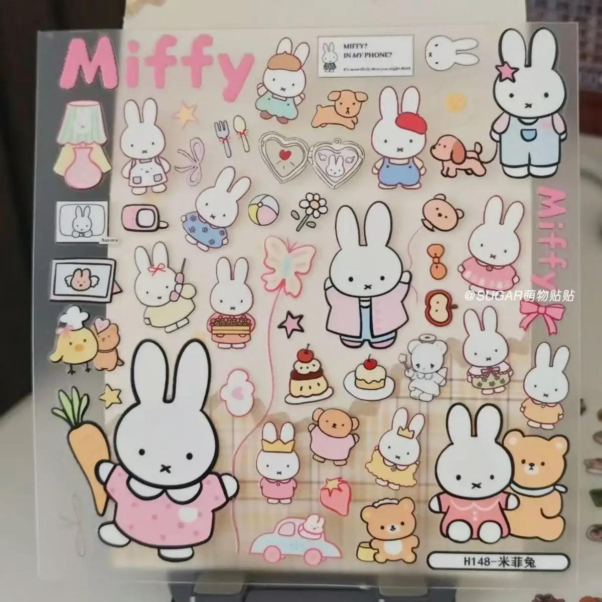 Neue Miffy Boris Bär Aufkleber Kreative Hochwertige Anime-Cartoon-Puppen-Drucke Schüler DIY Notizbuch Desktop Wasserfeste Niedliche Sticker – Detail 3
