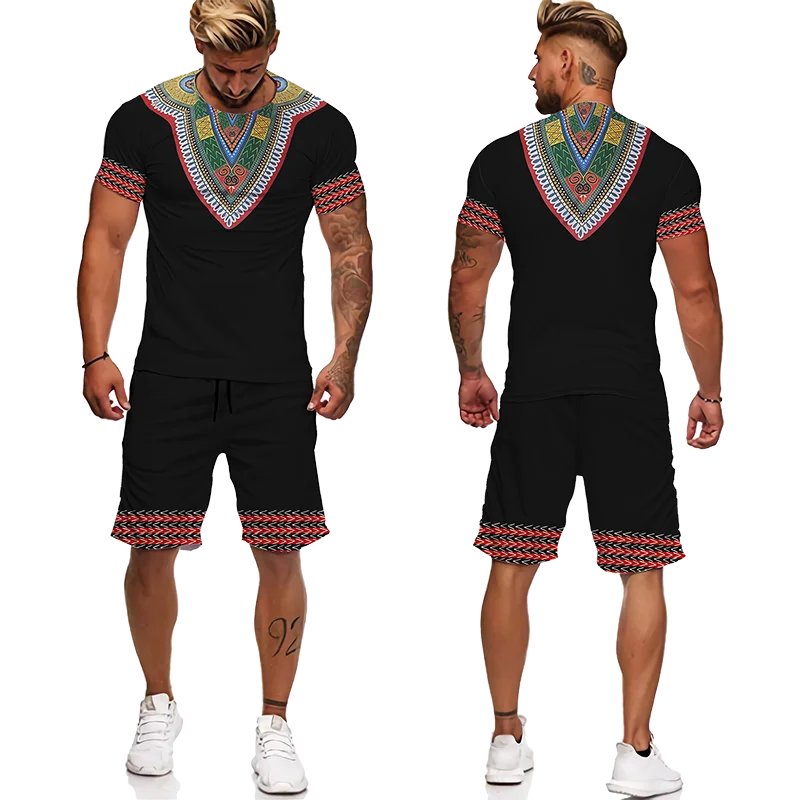 African Print Women'S T-Shirts Sets Africa Dashiki Men’s Tracksuit Men'S Shorts Sport And Leisure Outfit Summer Male Suit 13 African Print Women'S T-Shirts Sets Africa Dashiki Men’s Tracksuit Men'S Shorts Sport And Leisure Outfit Summer Male Suit