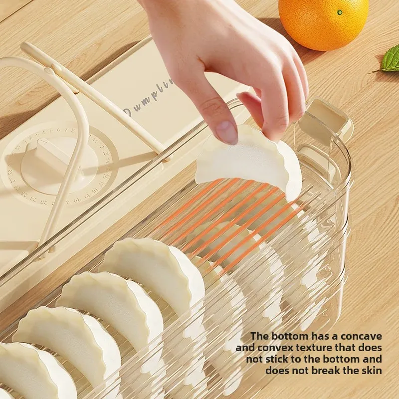 Freezer Dumpling Storage Box Side Door Preservation Case Food Grade Cold Freezer Special Organizer Box For Home Use 3