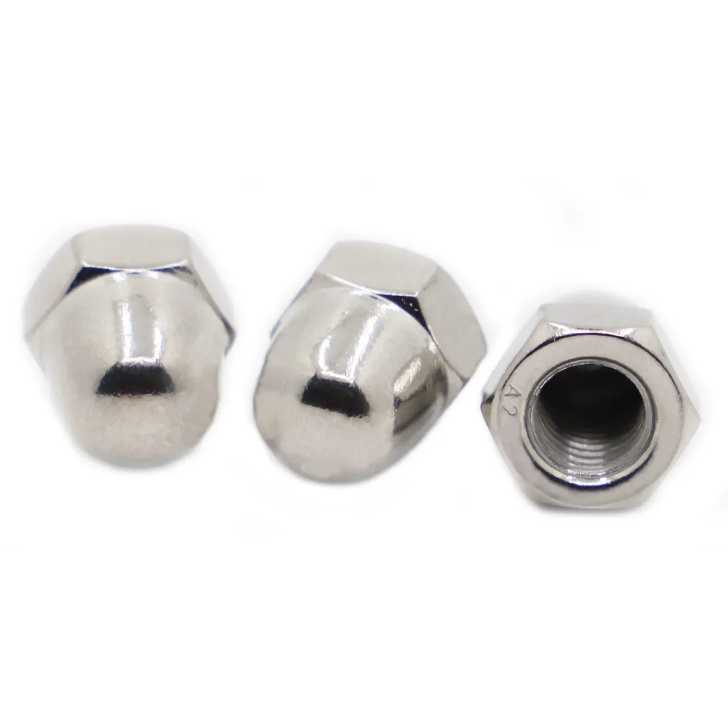 DIN1587 304 Stainless Steel Hexagon Nuts Domed For Decrotive M3 M4 M5 M6 M8 M10 M12 M14 M16