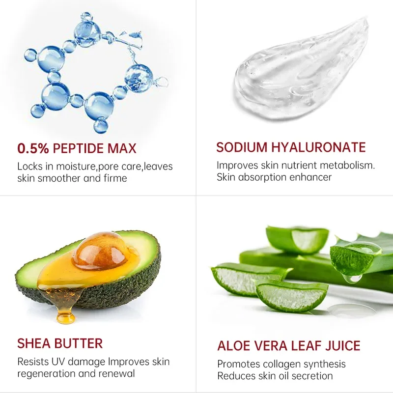 Facial and Hair Essence Set Facial Vitamin C Cream Niacinamide Whitening Dark Spot Glow Moisturize Face Serum Dark Circles Eye Cream