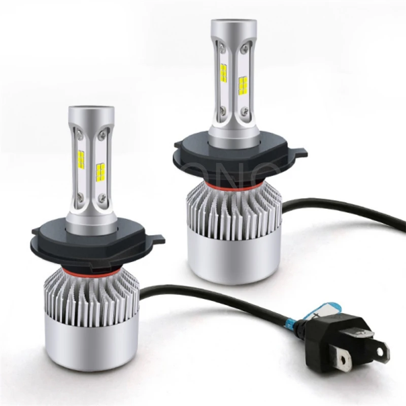 

1-10X H4 LED H7 H11 H8 9006 HB4 COB S2 Car Headlight 72W 8000LM Auto High Low Beam Bulb All In One Automobile Lamp 6500K