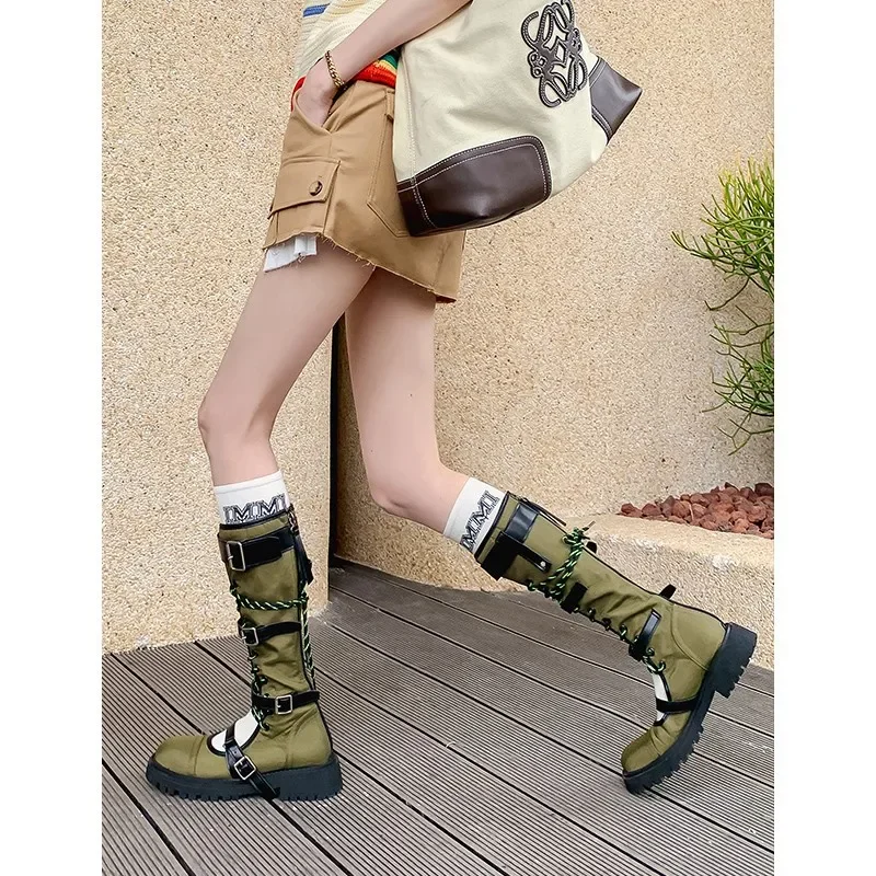 

Женские ботинки и сандалии, ботинки на толстой подошве с длинным рукавом, лето 2023