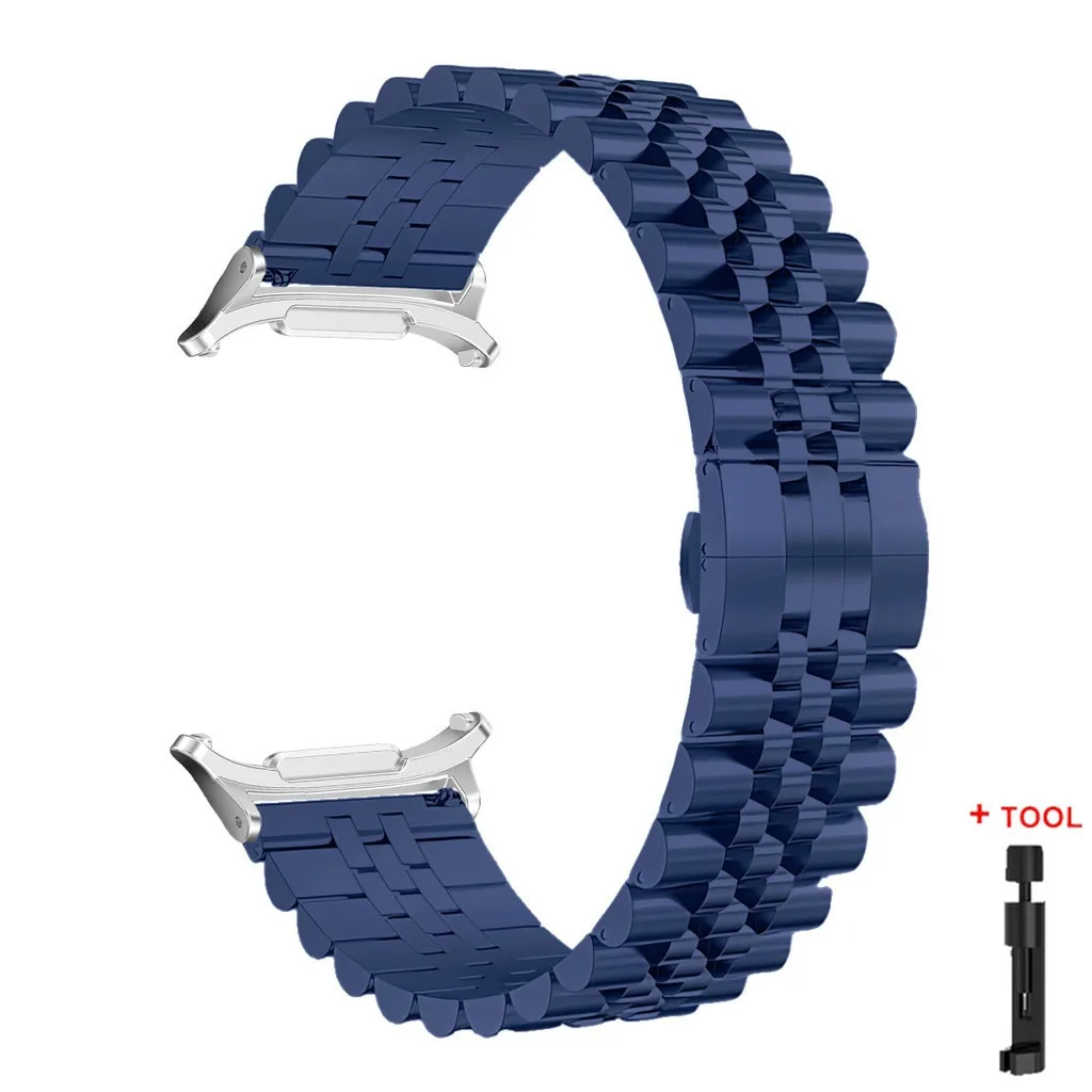 Premium Stainless Steel Watch Strap - Quick Fit Metal Band, No Gaps Design