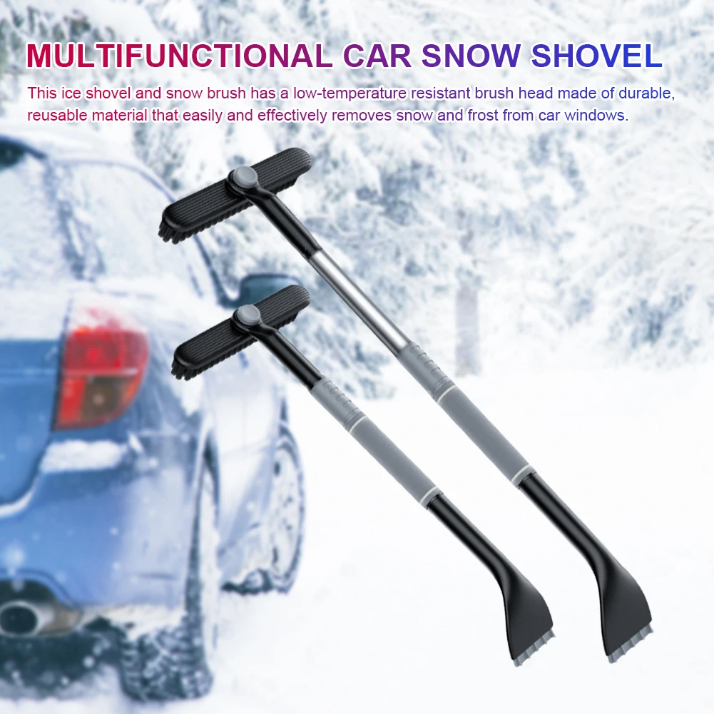 Winter Auto Cleaning Brush Detachable Car Windshield Snow Brush with EVA  Foam Handle Car Snow Removal Scooper for Driveway Stair