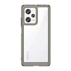 Vibrant Shockproof Back Cover - Multi-Device Compatible Protective Case for Note 12 Explorer (Clear-gray)