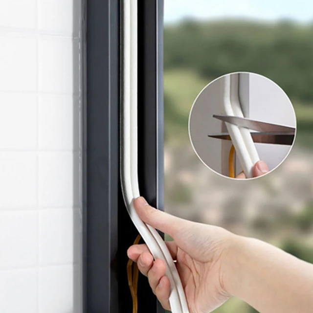 5m Self Adhesive Door Window Sealing Strip Soundproof Foam Seal Weather - Sealing  Strips - Aliexpress