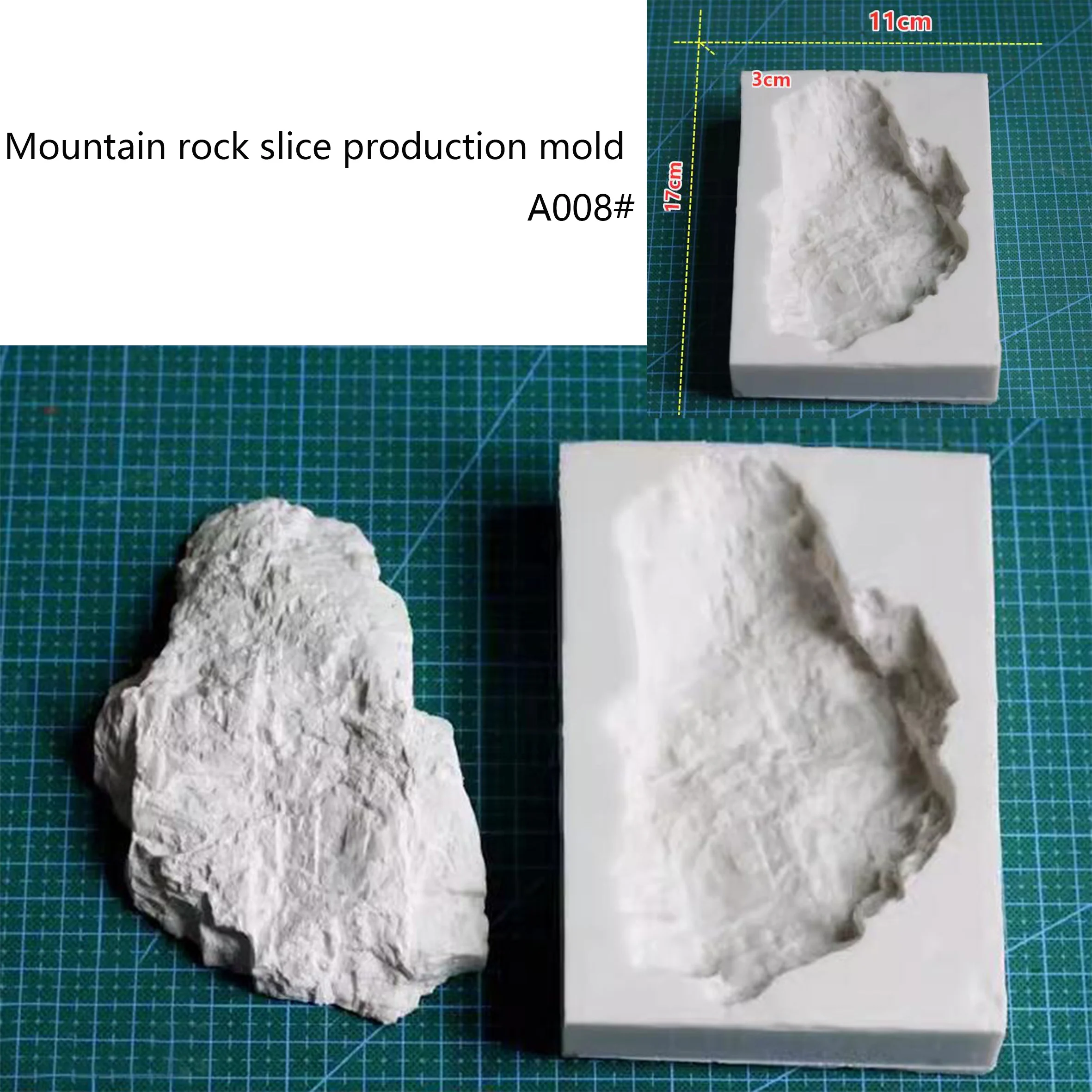 

Mountain rock slice production mold A008# DIY production tool for situational sandbox models