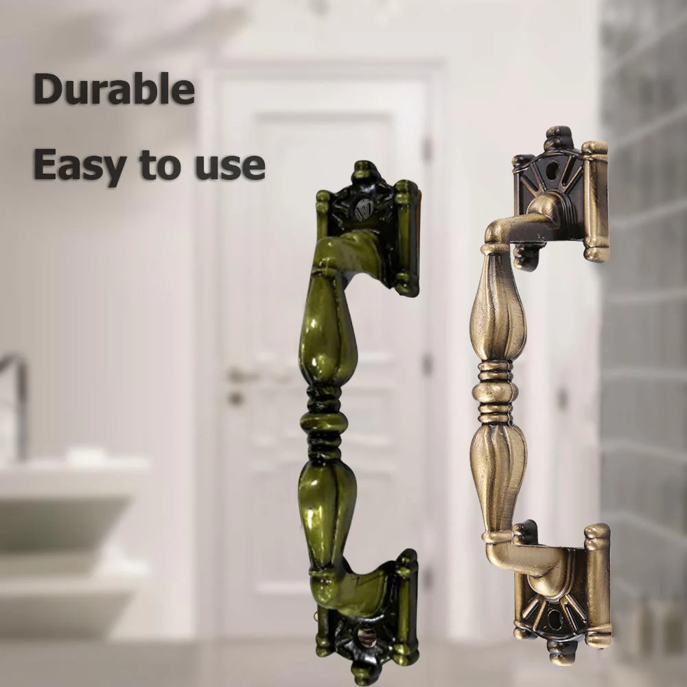 Green Bronze Door Handle Antique European classical old fashioned