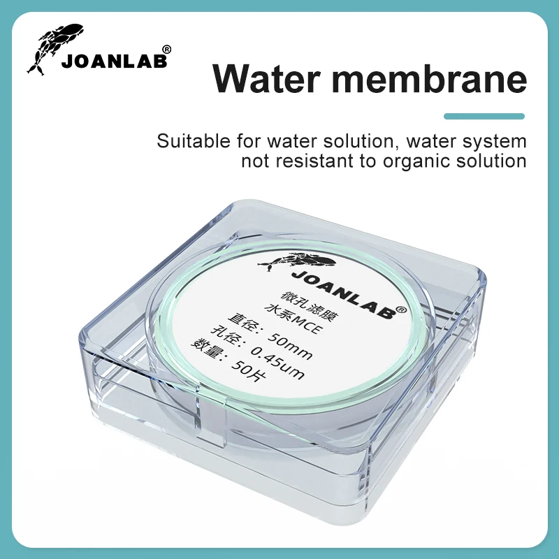 JOANLAB Laboratory Water Microfiltration Membrane Microporous 0.45um 0.22um Organic Microfiltration Membrane Diameter 50mm 100mm lab microfiltration membrane