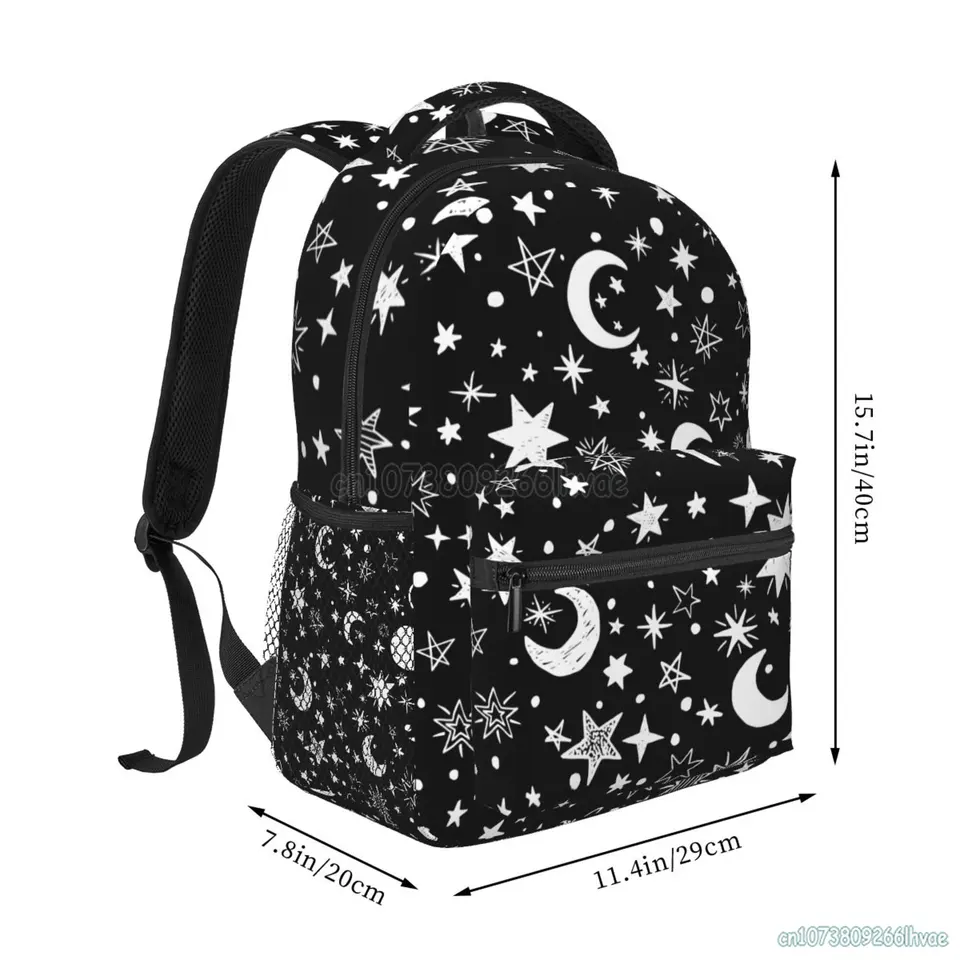WELLFLYHOM Kids School Backpack - Galaxy Mushroom Design, Lightweight Bookbag For Boys & Girls