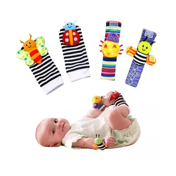 Baby Rattle Socks Set 1