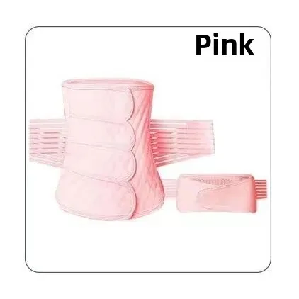 Upgraded and enhanced [pink] postpartum belly belt + pelvic belt