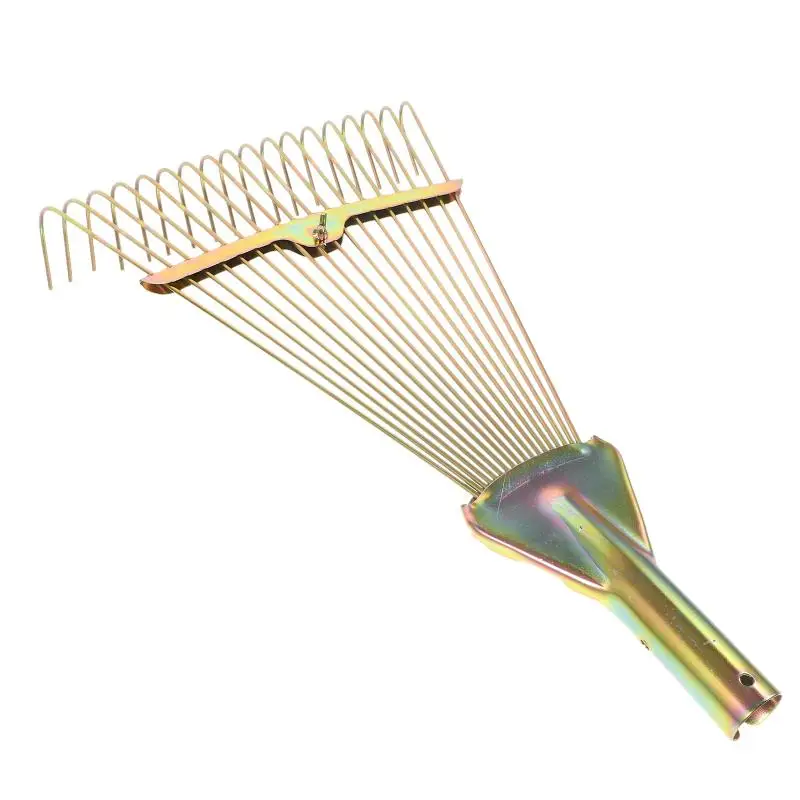 Description Picture 5 of itemGarden Pine Needle Rake Portable Steel Lawn Rake Garden Shrub Rake For Leaves