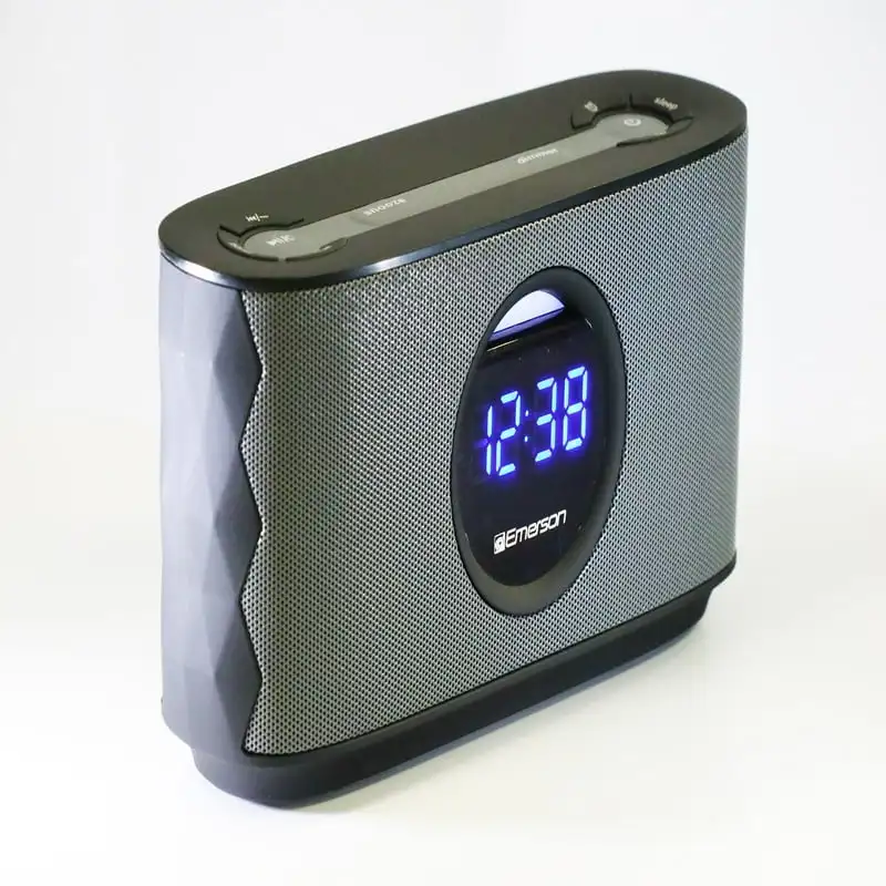 

Portable Dual Alarm with FM Radio, Bluetooth Speaker, 10W Stereo, USB Charge in, ER-BT100
