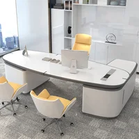 Secretary New Chinese Office Desk Filing Cabinets Shelf Work Modern Office Desk Boss Designer Vintage Wooden Bureau Furniture