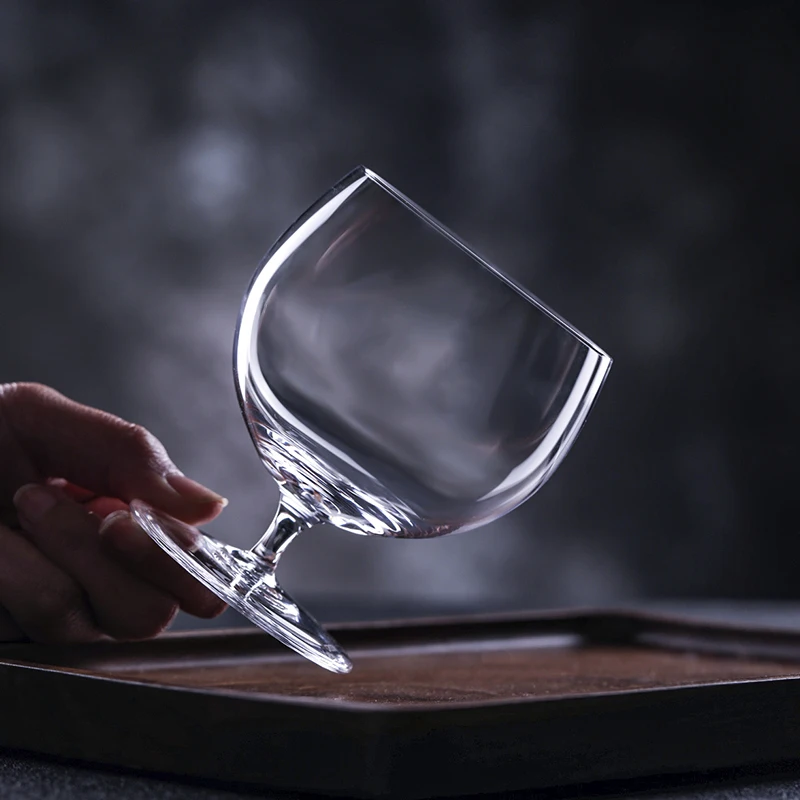 DWF07 Short footed cup/cocktail glass/Japanese crystal glass cup/beer mug/Crystal glass cup 285ml