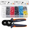 HSC8 6-6/6-4 Ferrule Crimping Tool Kit, WOZOBUY Sawtooth Self-Adjustable Ratchet Crimper Kit or Wire Terminals or Single Clamp 1
