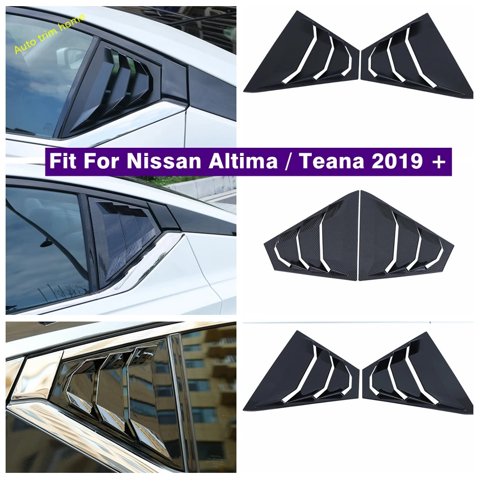 

Accessories Side Vent Window Louvers Car Rear Quarter Spoiler Panel Cover Fit For Nissan Altima / Teana 2019 - 2023 Sun Shade