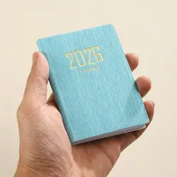 Compact English Planner Book - Mini Portable Pocket Daily Schedule with 120 Pages and Weekly Calendar (A5)