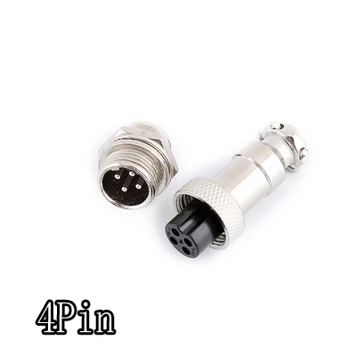 GX12 4 Pin Spina Aviazione Maschio Femmina Pannello 12 Mm Pannello 135153240559 - Foto 13