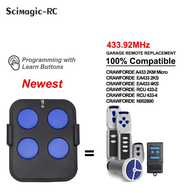 For NORMSTAHL EA433 4K RCU Crawford / Magic 1000 Replacement Remote Control Fob 1