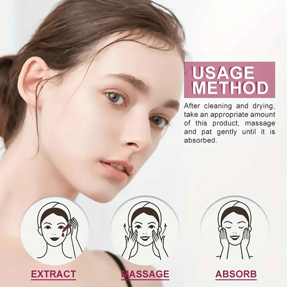 Sakura Facial Essence Enhances Skin Elasticity Natural Rejuvenation Essence Nourishes Essence Facial Moisturizing Cream 30ml 3
