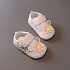 Baby Shoes 2023 Spring Soft Leather Anti Slip Casual Flats Baby Girls Dress Princess Shoes First Walkers Cute Flower Kids Shoes 2