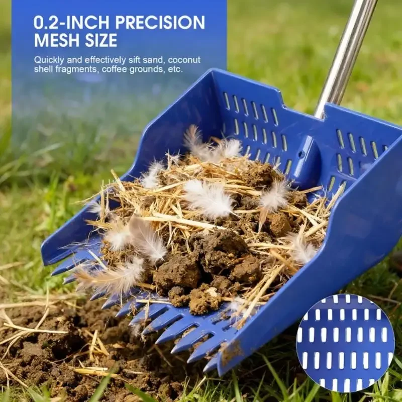 Chicken Rake Tool Ergonomic Grip Chicken Manures Scoops Rakes Cleaning Tool for Farm ...