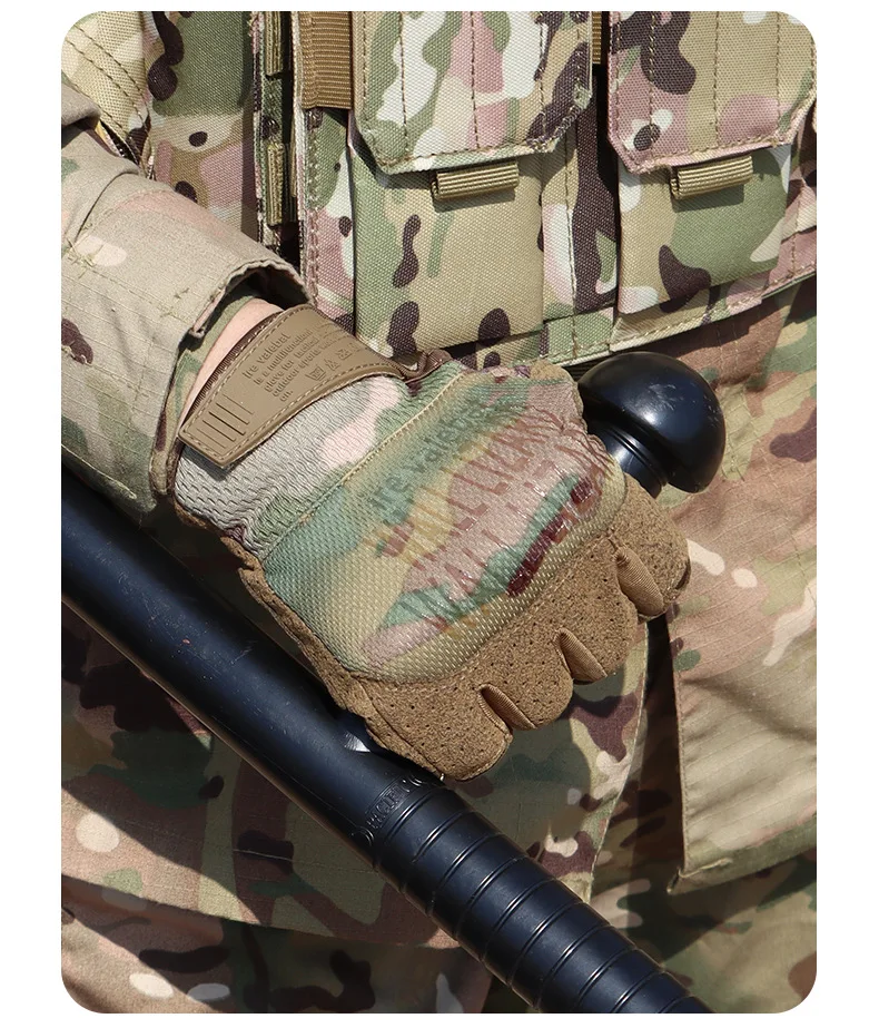 Description Picture 5 of itemTactical Airsoft Gloves Shooting Multicam Full Finger Gloves Hiking Climbing Anti-Skid Work Touch Screen Mittens
