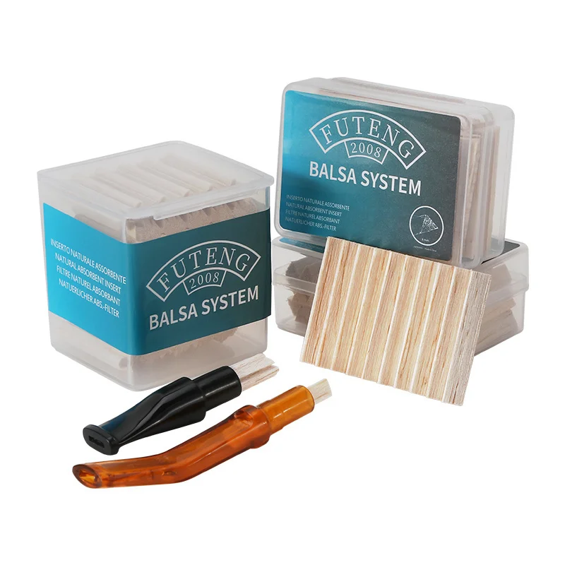 Balsa Wood Pipe Filter 6mm 9mm Pipe Filter Element for Tobacco Pipe Smoking Accessories 2