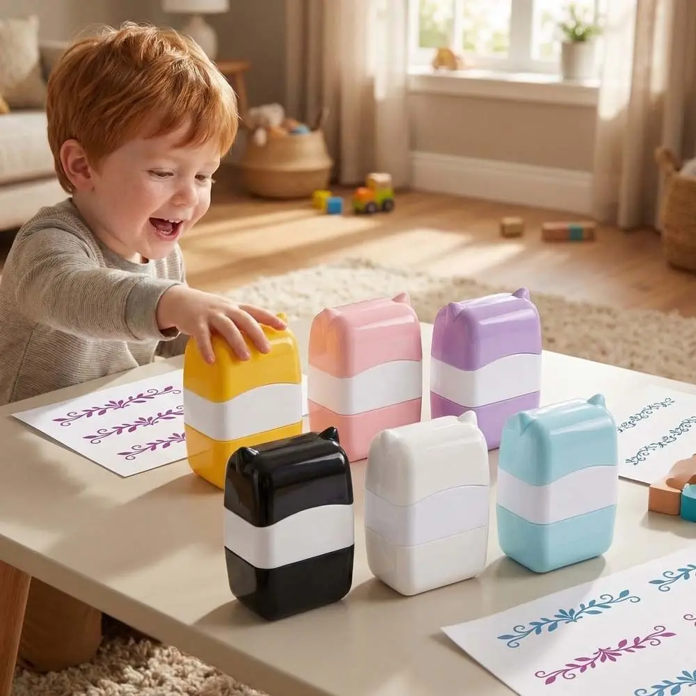 편리한 레이스 롤링 스탬프 DIY 수공예 스코어 프린팅 패턴 롤러 스탬프 플라스틱 롤러 씰링